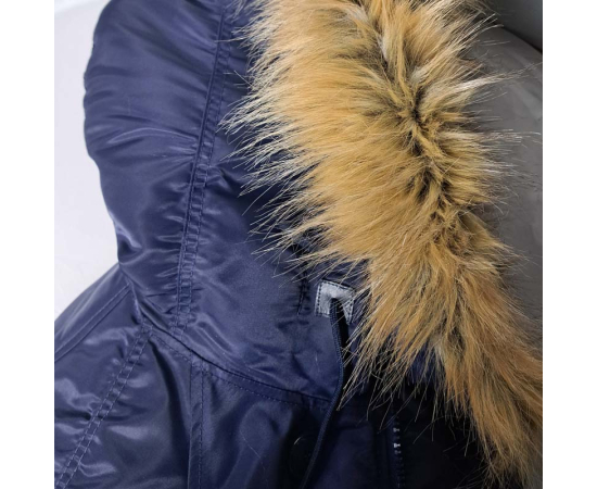 Чоловіча куртка Аляска синя Slim Fit N-3B Navy, Розмір: 48-50 (M), зображення 11