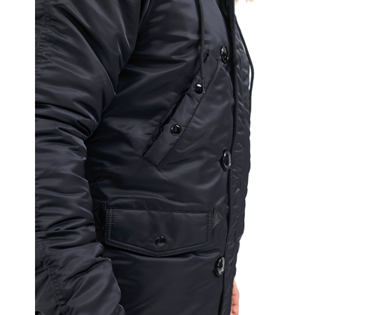 Куртка Аляска чоловіча зимова Slim Fit N-3B Black, Розмір: 44-46 (S), зображення 8