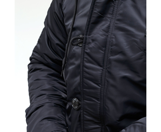 Куртка Аляска чоловіча зимова Slim Fit N-3B Black, Розмір: 48-50 (M), зображення 11 Куртка Аляска чоловіча зимова Slim Fit N-3B Black, Розмір: 48-50 (M), зображення 11