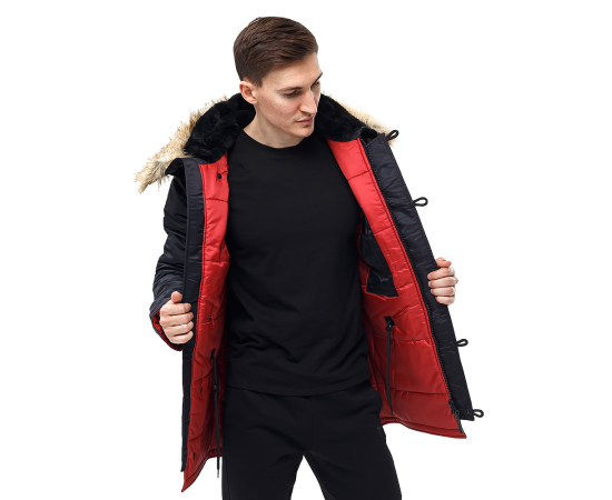 Куртка Аляска чоловіча зимова Slim Fit N-3B Black, Розмір: 48-50 (M), зображення 2 Куртка Аляска чоловіча зимова Slim Fit N-3B Black, Розмір: 48-50 (M), зображення 2