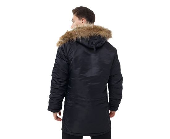 Куртка Аляска чоловіча зимова Slim Fit N-3B Black, Розмір: 48-50 (M), зображення 5 Куртка Аляска чоловіча зимова Slim Fit N-3B Black, Розмір: 48-50 (M), зображення 5