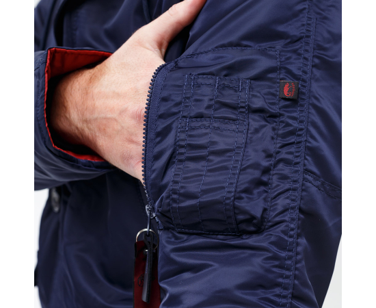 Чоловіча куртка Аляска синя Slim Fit N-3B Navy, Розмір: 44-46 (S), зображення 23 Чоловіча куртка Аляска синя Slim Fit N-3B Navy, Розмір: 44-46 (S), зображення 23