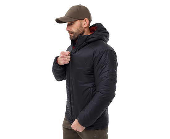 Мужская куртка черная с капюшоном Dufour Black, Размер: 56-58 (XL), фото 5