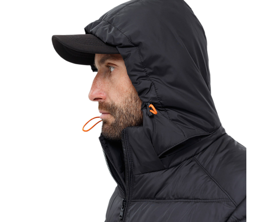 Чорна стьобана куртка чоловіча з капюшоном Proxima Black, Розмір: 48-50 (M), зображення 9