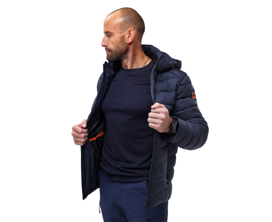 Синяя мужская куртка спортивная с капюшоном Proxima Navy, Размер: 48-50 (M), фото 3