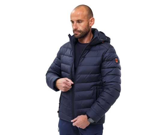 Синяя мужская куртка спортивная с капюшоном Proxima Navy, Размер: 60-62 (XXL), фото 2