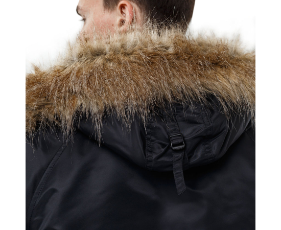 Куртка Аляска чоловіча зимова Slim Fit N-3B Black, Розмір: 64-66 (XXXL), зображення 5