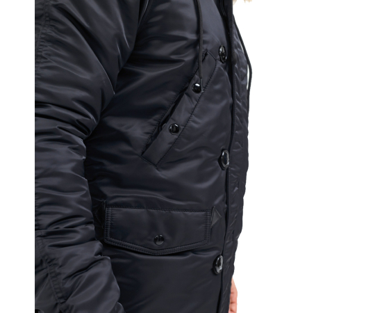 Куртка Аляска чоловіча зимова Slim Fit N-3B Black, Розмір: 64-66 (XXXL), зображення 7