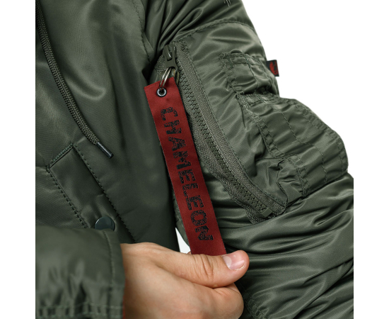 Чоловіча куртка Аляска Slim Fit N-3B Olive, Розмір: 64-66 (XXXL), зображення 14