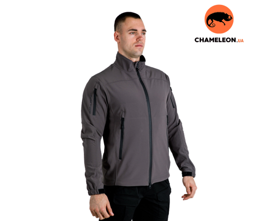 Демісезонна чоловіча куртка Soft Shell Intruder Gray, Розмір: 48-50 (M)