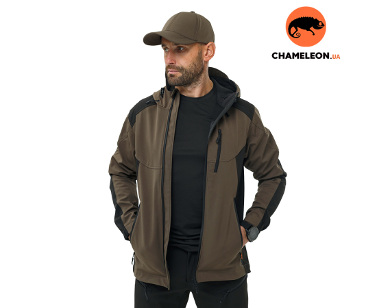 Куртка Soft Shell Predator Olive/Black, Размер: 48-50 (M)