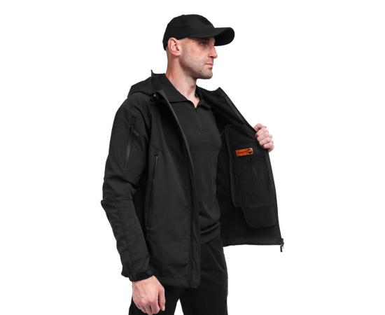 Куртка Soft Shell Spartan Black, Размер: 56-58 (XL), фото 9 Куртка Soft Shell Spartan Black, Размер: 56-58 (XL), фото 9