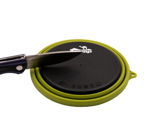 Тарелка Tramp силиконовая с пластиковым дном 550 мл Olive, фото 3