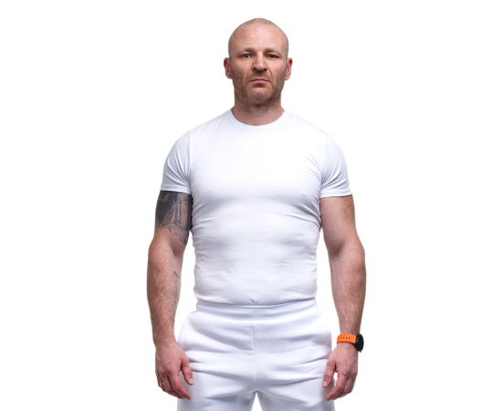 Футболка Біла Чоловіча Jersey White, Розмір: 52-54 (L), зображення 2