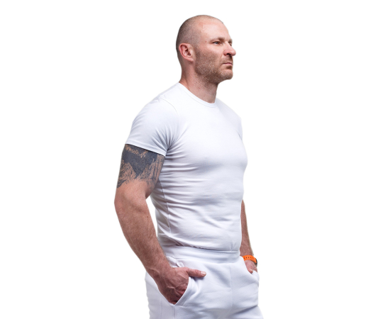 Футболка Біла Чоловіча Jersey White, Розмір: 64-66 (XXXL), зображення 3