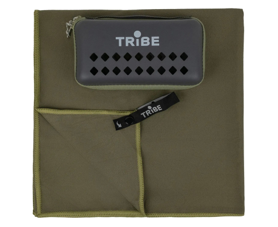 Полотенце из микрофибры Tribe Pocket Towel 50х100 см Army Green, фото 7