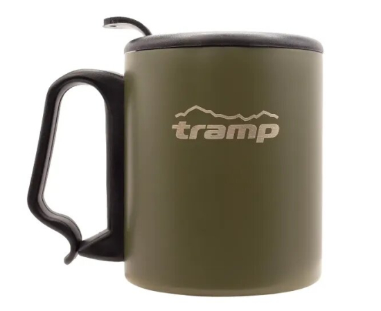 Термогорнятко  з поїлкою та защілкою 350мл Tramp Olive