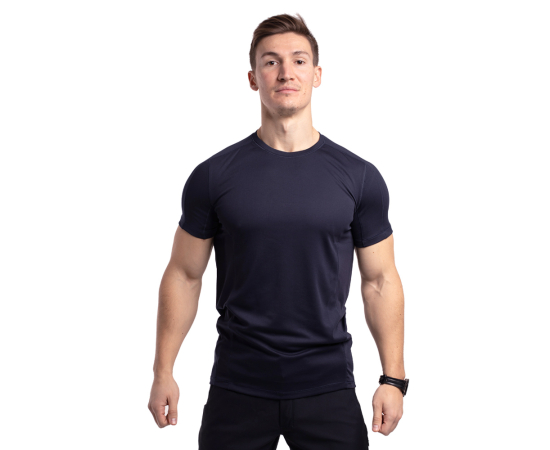 Чоловіча футболка темно-синя Hybrid Navy, Розмір: 52-54 (L), зображення 2