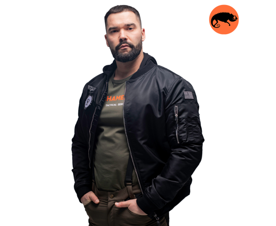 Куртка MA-1 hooded light Black, Размер: 48-50 (M), фото 5