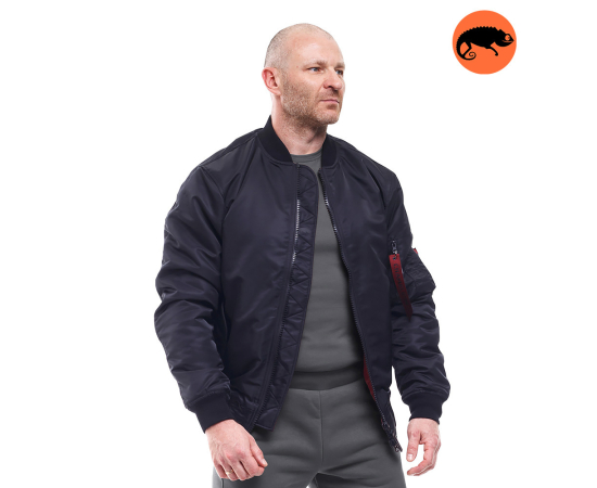 Демисезонная куртка бомбер мужская черная MA-1 Gen 2  Black, Размер: 48-50 (M)