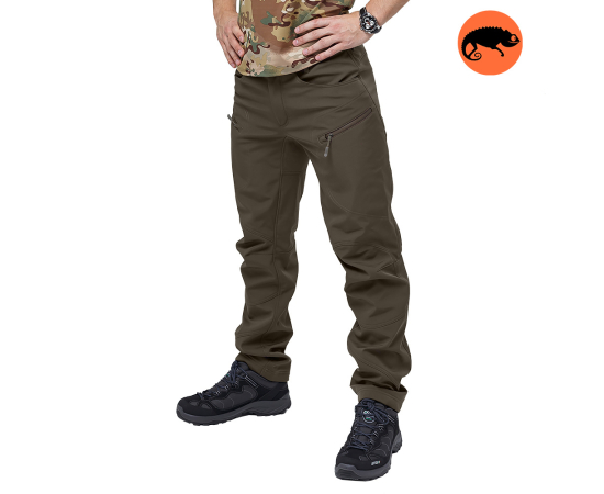 Тактичні штани софтшелл чоловічі олива Soft Shell Spartan Olive, Розмір брюк: 44-46/176