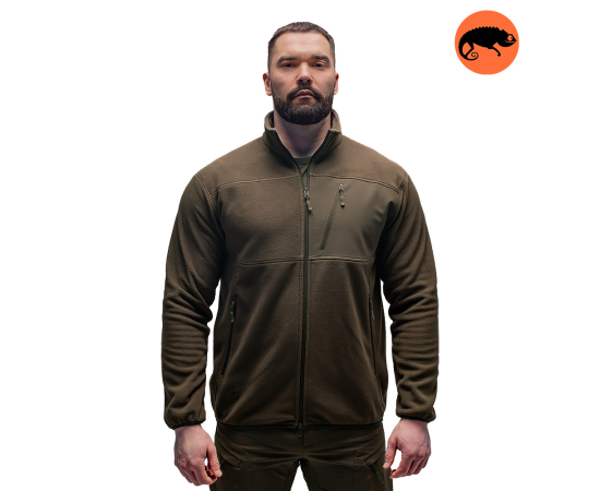 Демисезонная мужская флисовая кофта Stratus Olive, Размер: 40-42 (XS)