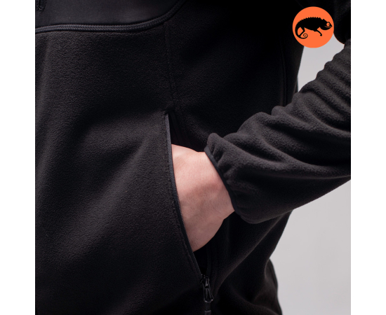 Демісезонна чоловіча кофта флісова чорна Stratus Black, Розмір: 64-66 (XXXL), зображення 7