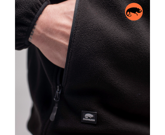 Демісезонна чоловіча кофта флісова чорна Stratus Black, Розмір: 64-66 (XXXL), зображення 5