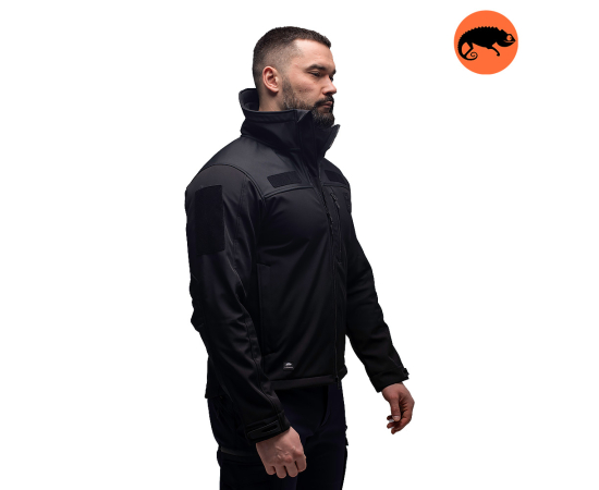 Куртка Soft Shell Stalker Black, Розмір: 44-46 (S), зображення 3