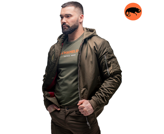 Куртка MA-1 hooded light Olive, Размер: 64-66 (XXXL), фото 2