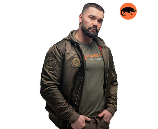 Куртка MA-1 hooded light Olive, Размер: 56-58 (XL), фото 3