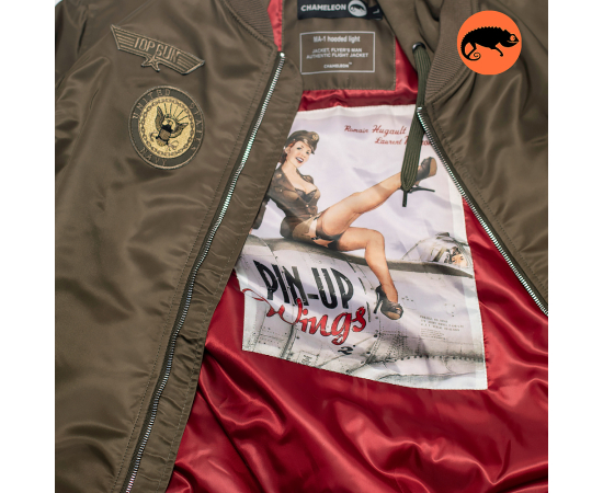 Куртка MA-1 hooded light Olive, Размер: 52-54 (L), фото 9