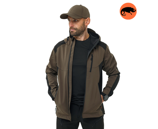 Куртка Soft Shell Predator Olive/Black, Розмір: 56-58 (XL)
