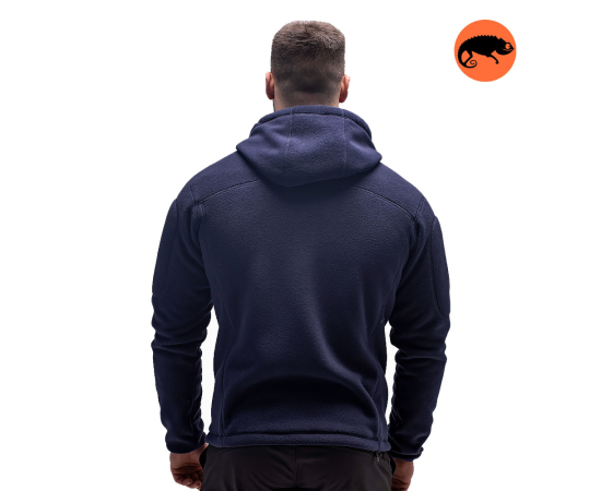 Чоловіча флісова куртка з капюшоном Viking Navy, Розмір: 56-58 (XL), зображення 4