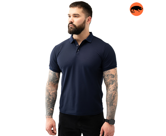 Футболка Polo Shirt Casual dark blue, Розмір: 52-54 (L), зображення 2