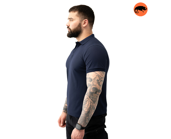 Футболка Polo Shirt Casual dark blue, Розмір: 56-58 (XL), зображення 3