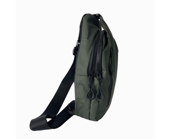Сумка плечова с USB-портом водонепроникна green, зображення 4