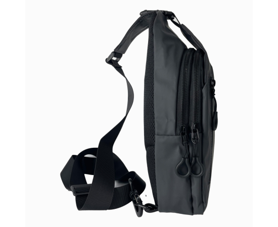 Сумка плечова с USB-портом водонепроникна grey, зображення 4