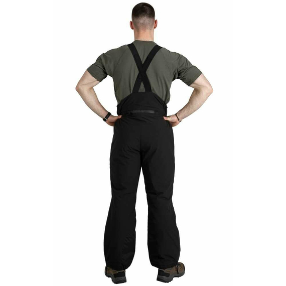 Зимние мужские черные брюки с подтяжками Mont Blanc Gen 2 Black, Размер брюк / рост: 44-46/170-176, фото 5