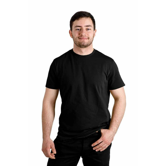 Футболка чоловіча чорна Jersey Black, Розмір: 64-66 (XXXL), зображення 6