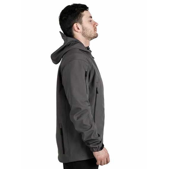Демісезонна чоловіча куртка Soft Shell Spartan Gray, Розмір: 62-60 (XXL), зображення 2