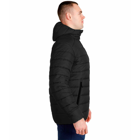 Стьобана куртка чоловіча з капюшоном Maximus Black чорна, Розмір: 62-60 (XXL), зображення 5