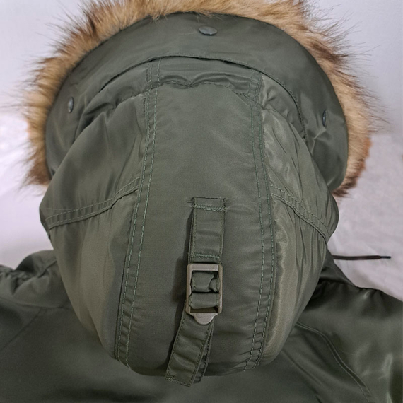 Чоловіча куртка Аляска Slim Fit N-3B Olive, Розмір: 52-54 (L), зображення 23