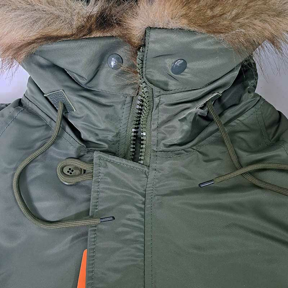 Чоловіча куртка Аляска Slim Fit N-3B Olive, Розмір: 52-54 (L), зображення 24