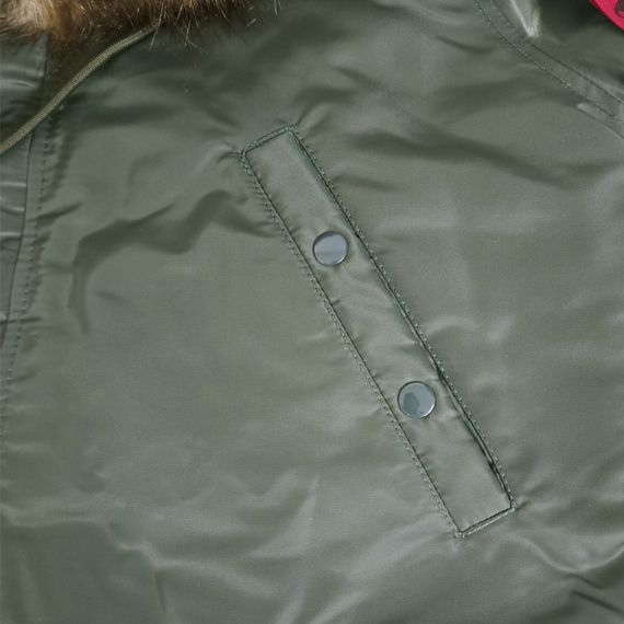 Чоловіча куртка Аляска Slim Fit N-3B Olive, Розмір: 52-54 (L), зображення 12