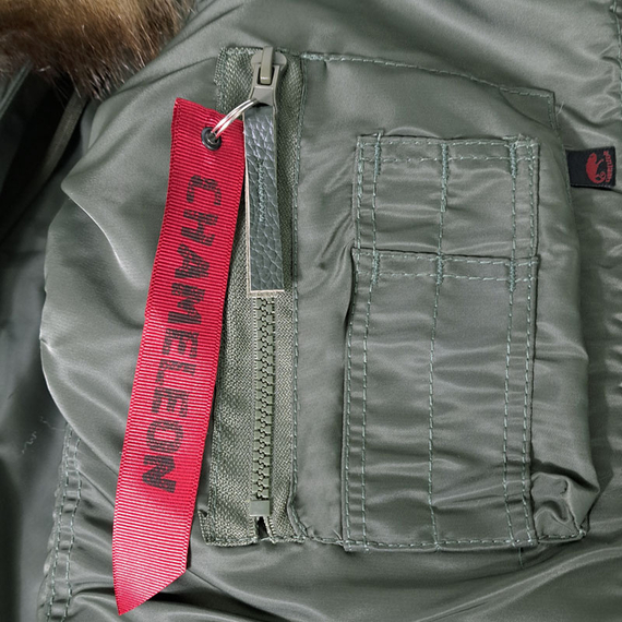 Чоловіча куртка Аляска Slim Fit N-3B Olive, Розмір: 52-54 (L), зображення 15