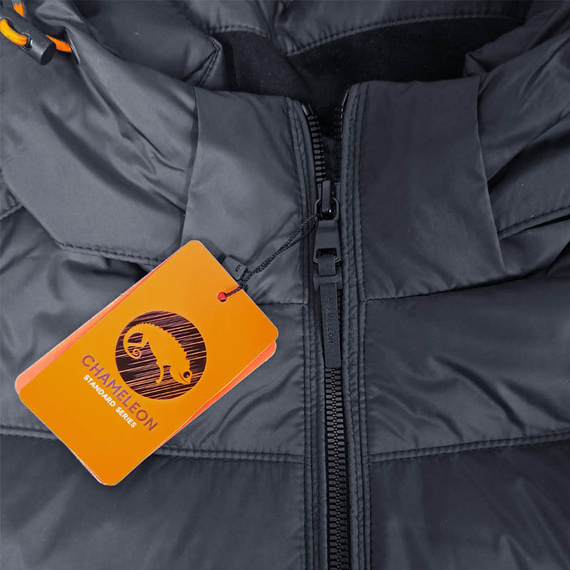 Чорна стьобана куртка чоловіча з капюшоном Proxima Black, Розмір: 44-46 (S), зображення 14