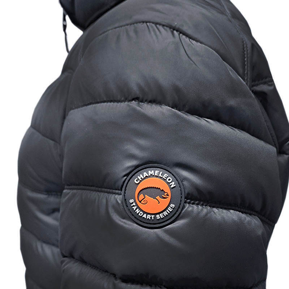 Чорна стьобана куртка чоловіча з капюшоном Proxima Black, Розмір: 44-46 (S), зображення 10