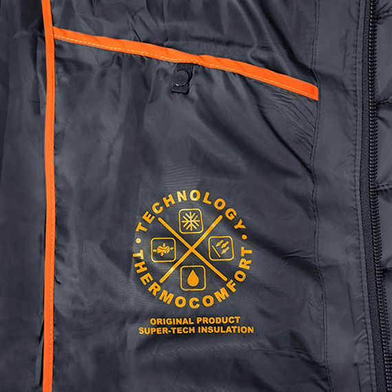 Чорна стьобана куртка чоловіча з капюшоном Proxima Black, Розмір: 44-46 (S), зображення 13