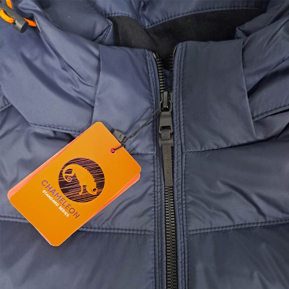 Синяя мужская куртка спортивная с капюшоном Proxima Navy, Размер: 56-58 (XL), фото 18